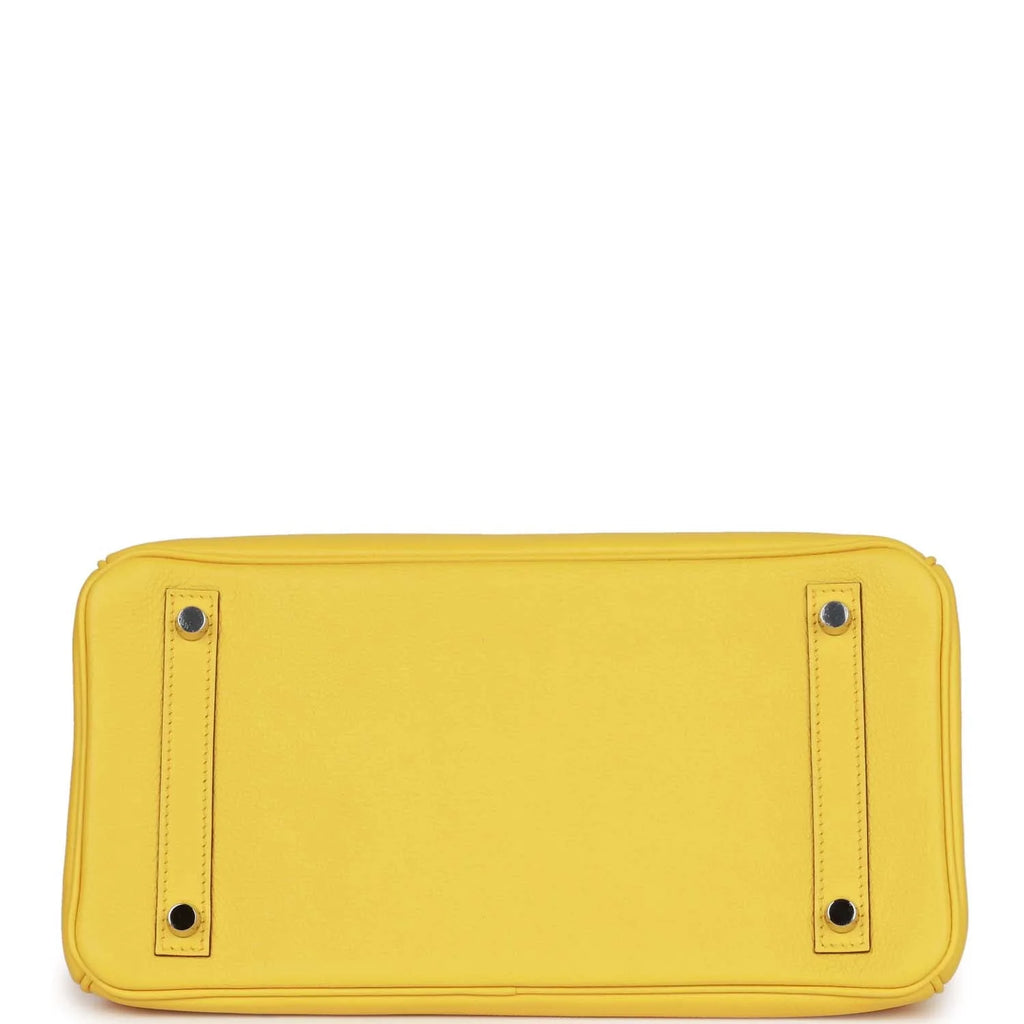Birkin 30 Jaune de Naples Taurillon Novillo Palladium Hardware L855