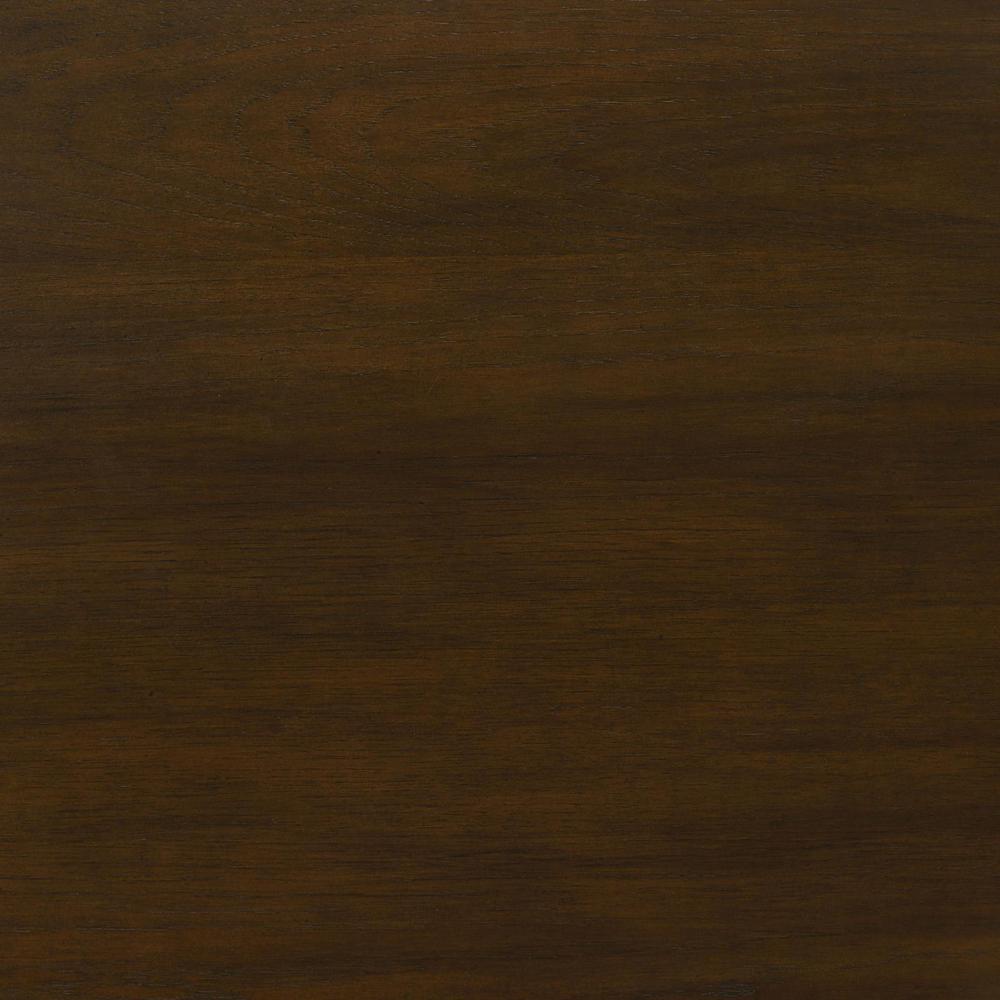 7-drawer Wood Credenza Desk Dark Walnut L10899