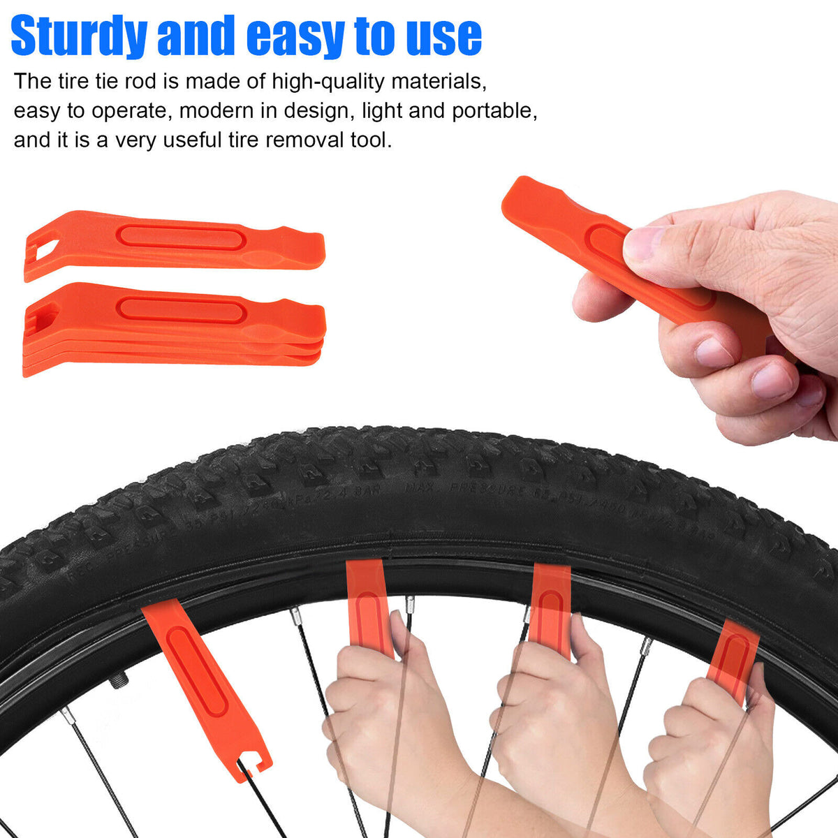 Bicycle Tire Change Levers Tool Set, 4 Pcs Z711