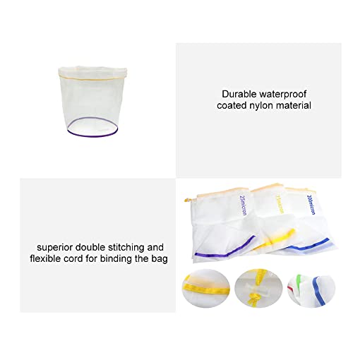 5pcs 1 Gallon Filter Bag Bubble Bag Kit Set Micron Drawstring Extraction Bags Q45151