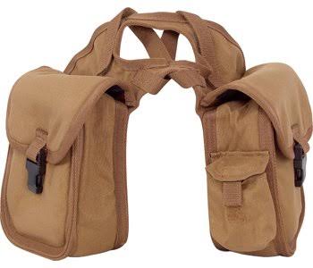 Black Small Horn Saddle Bag Q453