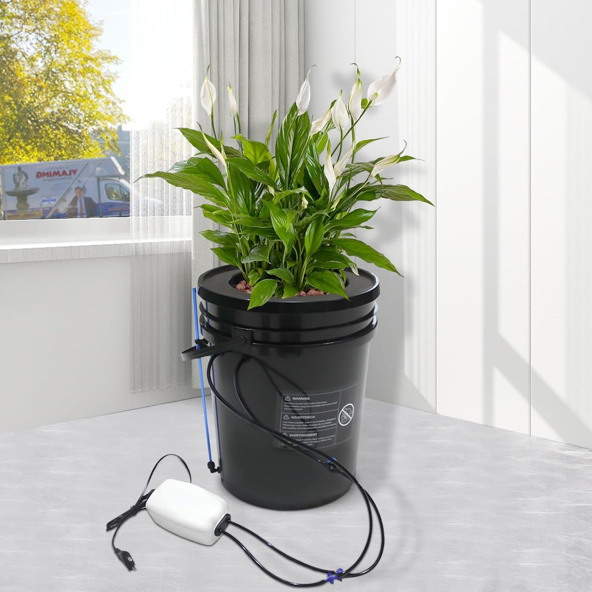 5-Gallon Deep Water Culture Hydroponics Growing System Kit H560