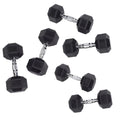 150 lbs. Rubber Hex Dumbbell Set W997