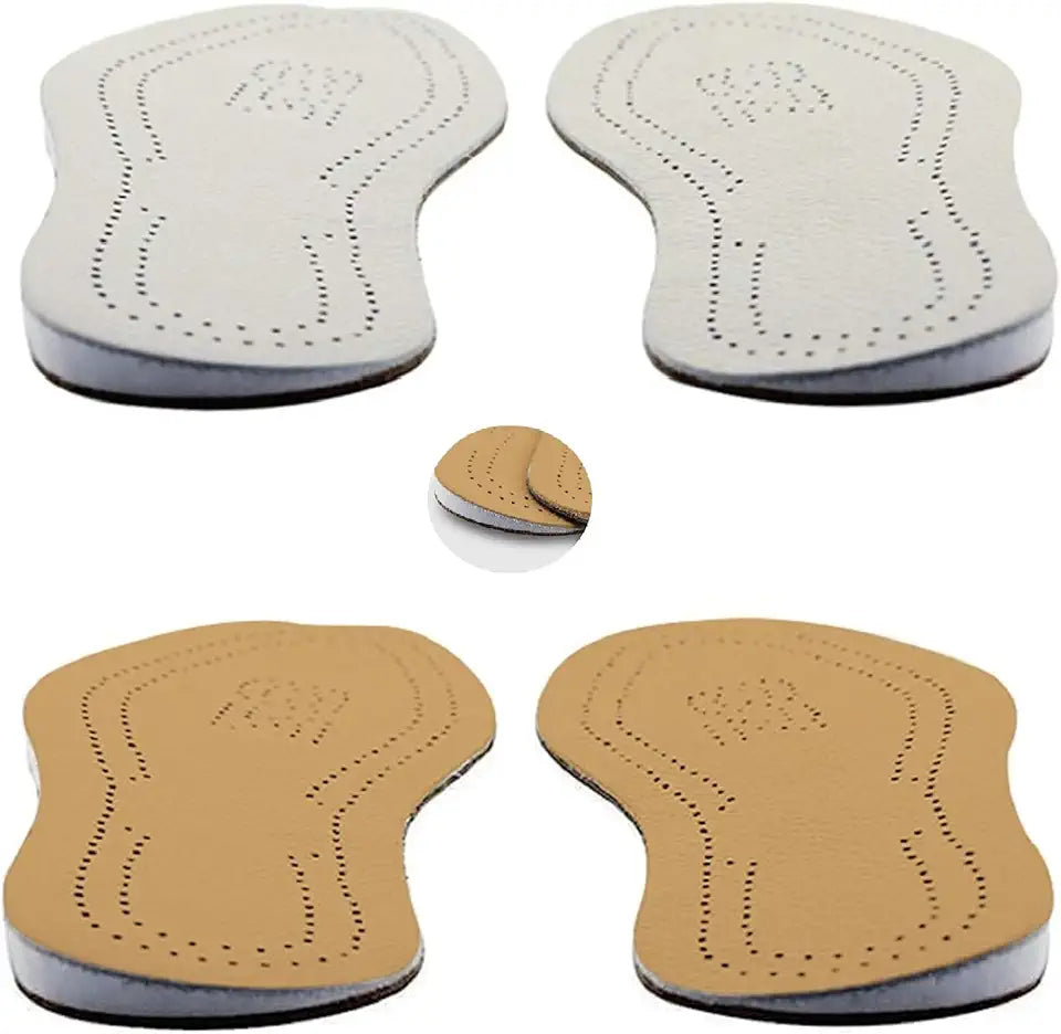 1 Pair Leather Orthopedic Heel Inserts Shoe Wedge V6221