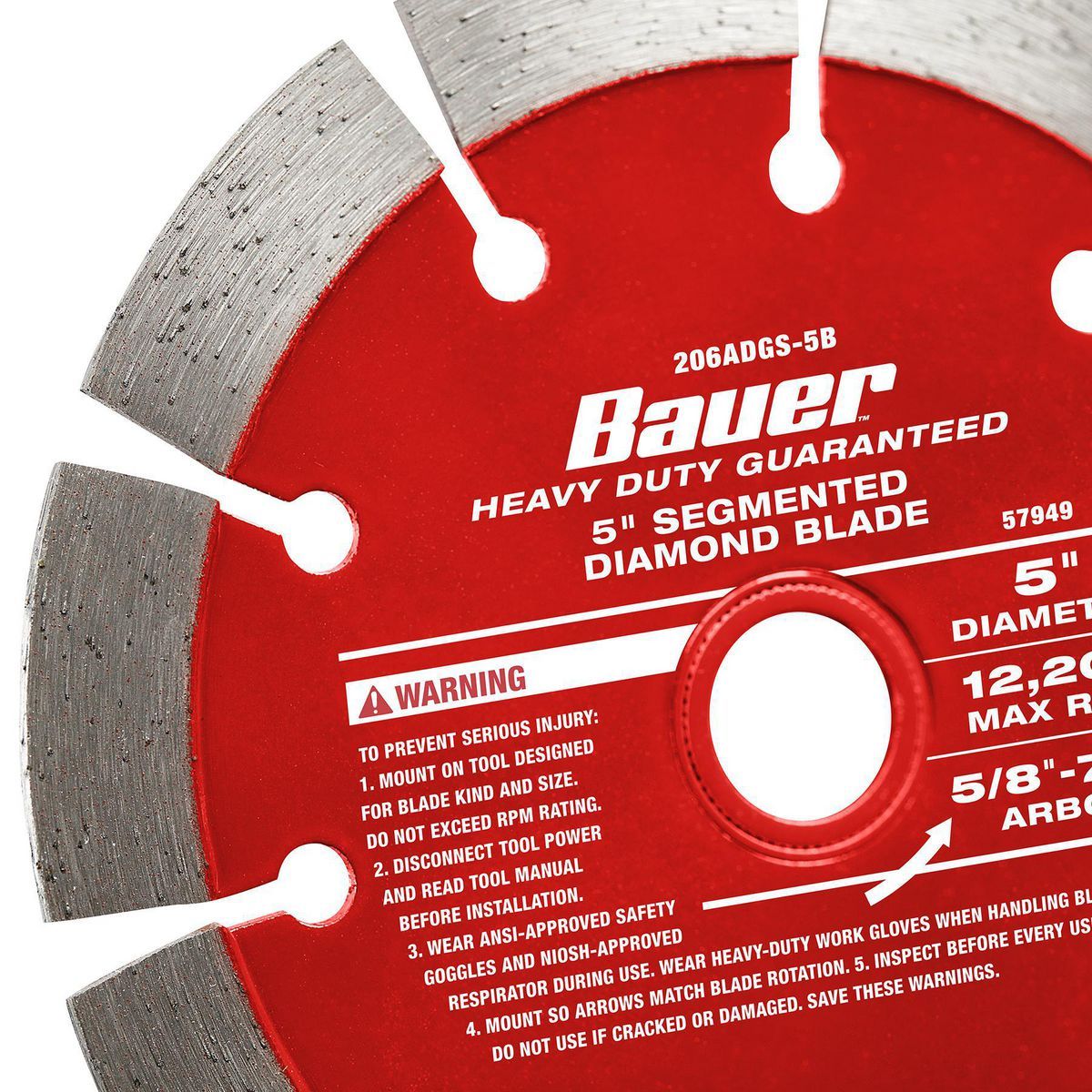 5 in. Segmented Rim Diamond Saw Blade X97824