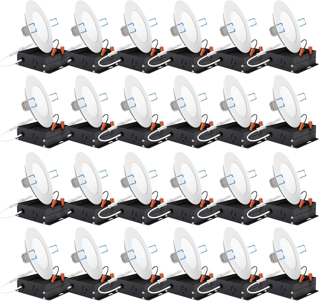24 Pack 4 Inch Ultra Thin LED Recessed Ceiling Lights C839