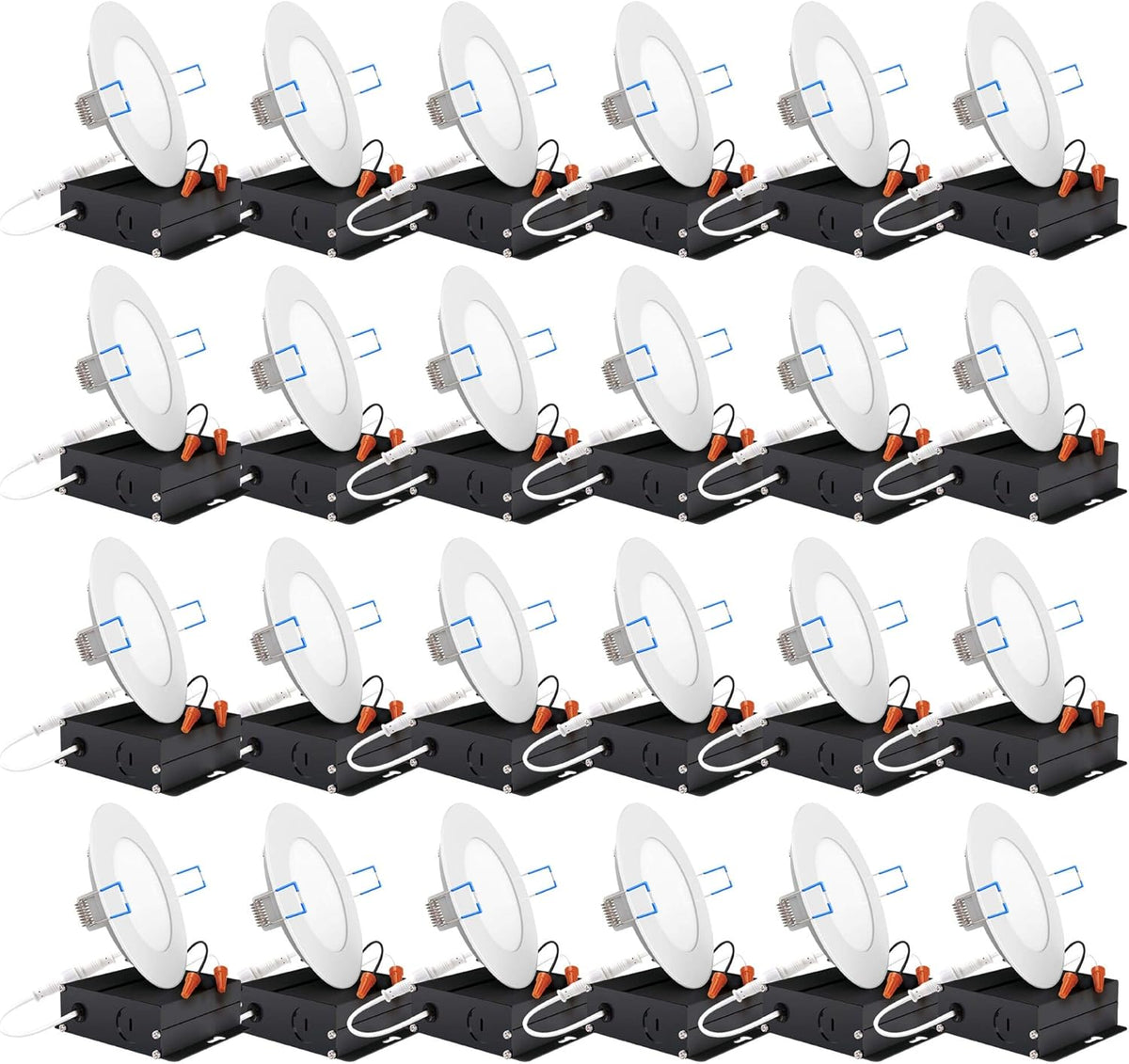 24 Pack 4 Inch Ultra Thin LED Recessed Ceiling Lights C839