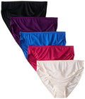 5 Pack Microfiber Hi-Cut Panties X579