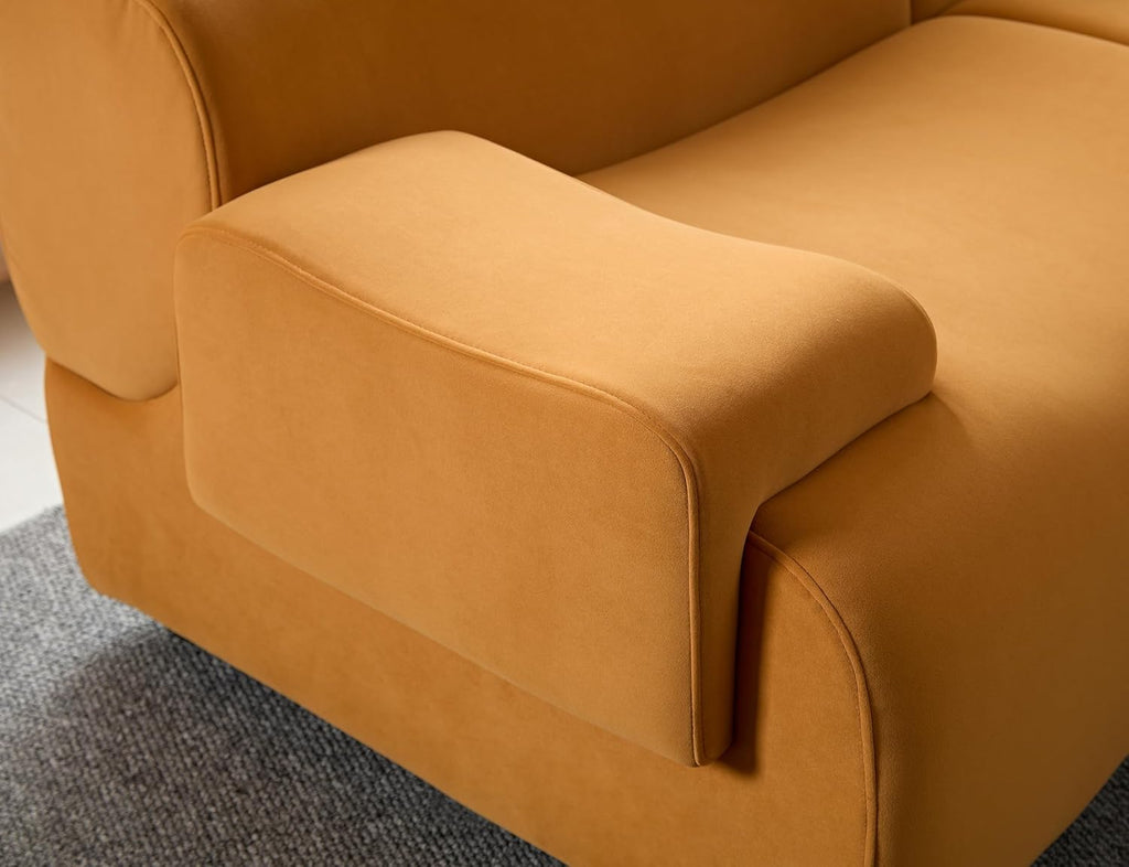 105.9'' Curved Sectional Sofa (Orange) M27074