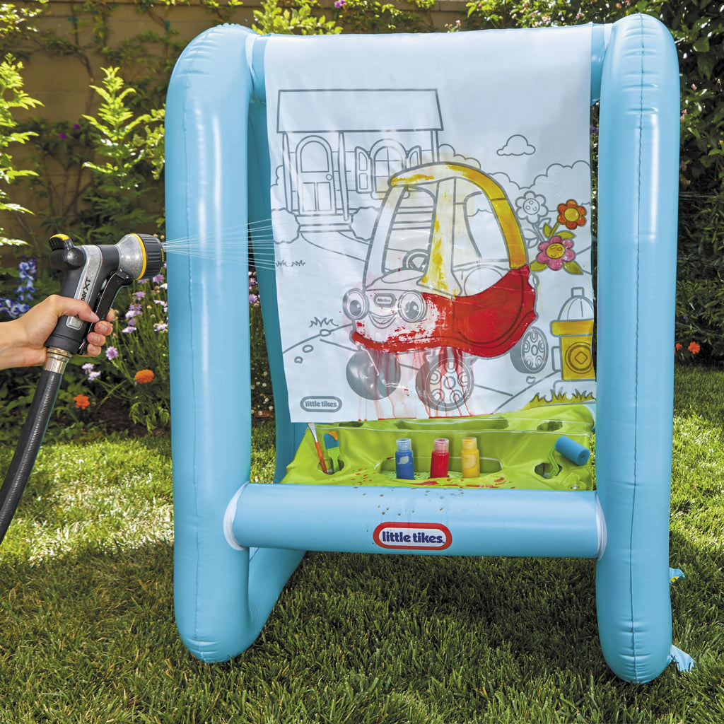 3-in-1 Paint & Play Backyard Easel Inflatable Outdoor Art with Accessories B756