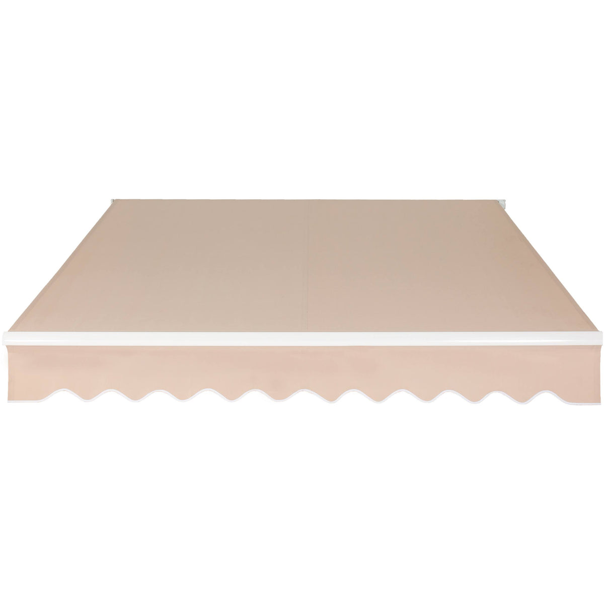 Beige Retractable Aluminum Patio Awning Canopy S662