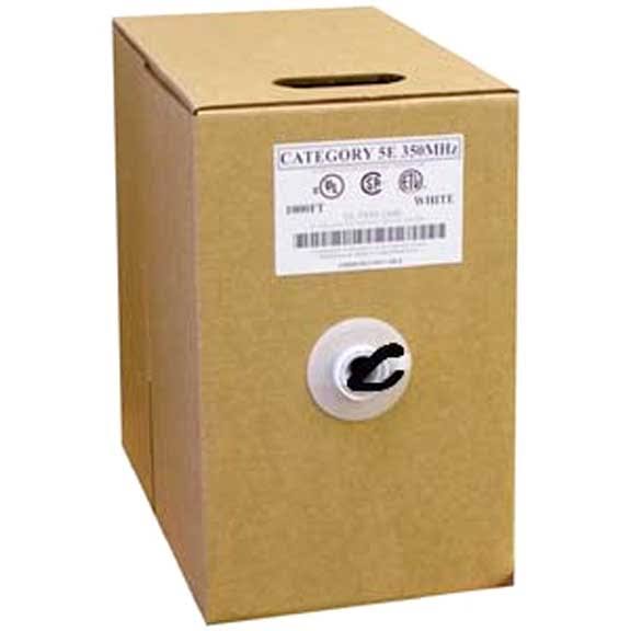 1000ft Cat5e UTP Solid Wire Bulk Cable Black A4802