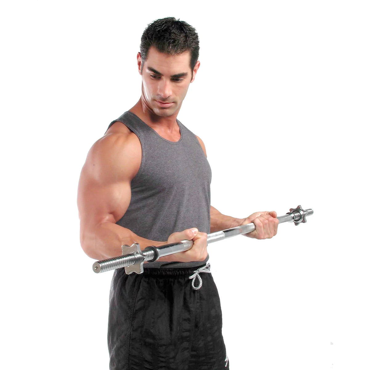 47-Inch Black Curl Bar N980