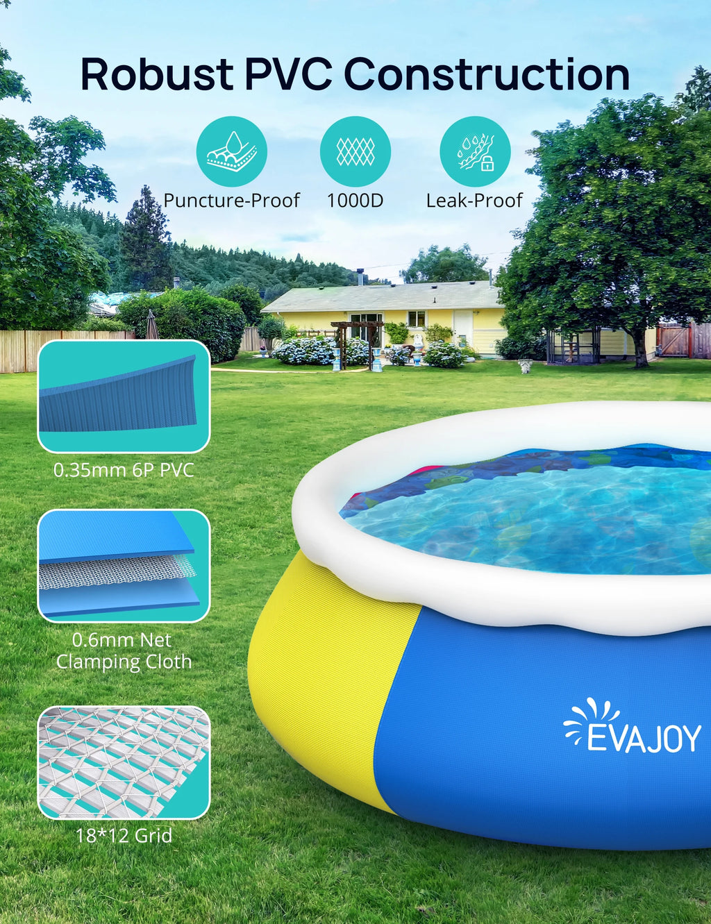 15ft 35in Above Ground Pool with Filter Pump J26487
