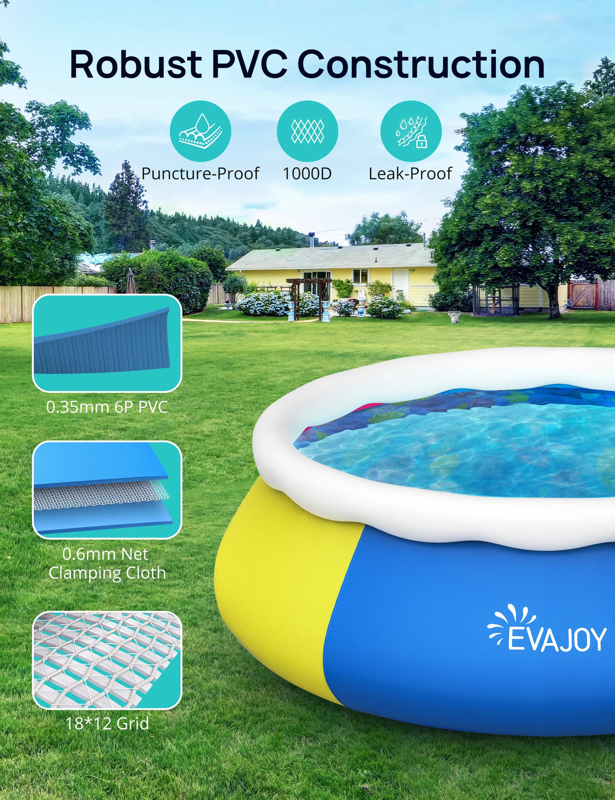 15ft 35in Above Ground Pool with Filter Pump J26487