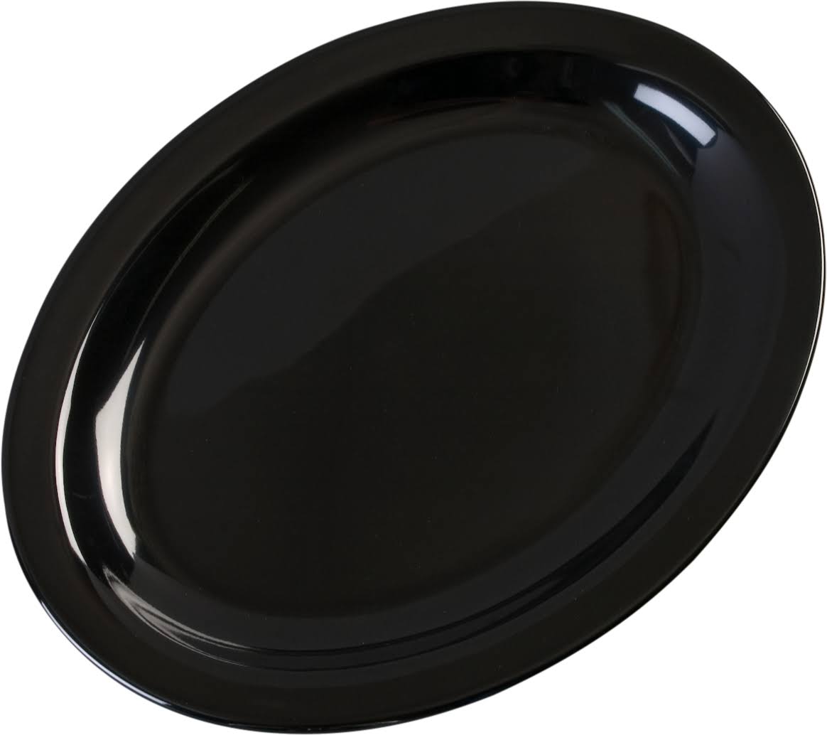 Black Oval Melamine Platter X895