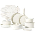 17 Pc Non Stick Cookware Set with Removable Handle F6740
