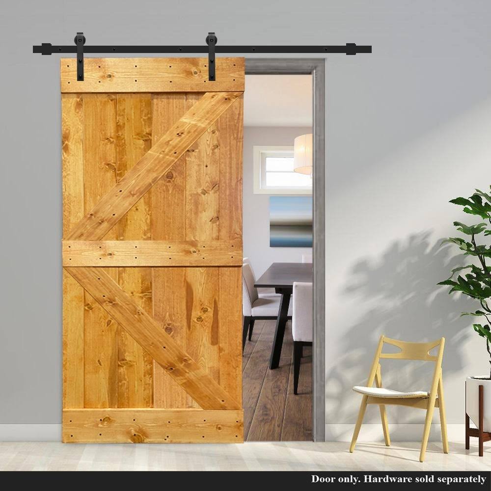 42 in. x 84 in. Solid Pine Wood Interior Sliding Barn Door Slab R1508