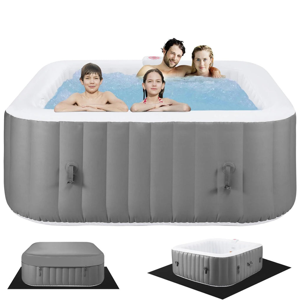 6 Person Inflatable Hot Tub with 130pcs Jet E70639