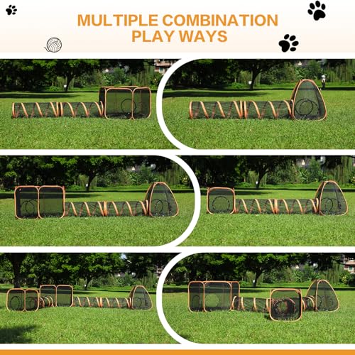 5 in 1 Outdoor Cat Tents with Tunnels L542867