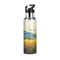 20 oz Insulated Stainless Steel Water Bottle with Straw Lid N2586