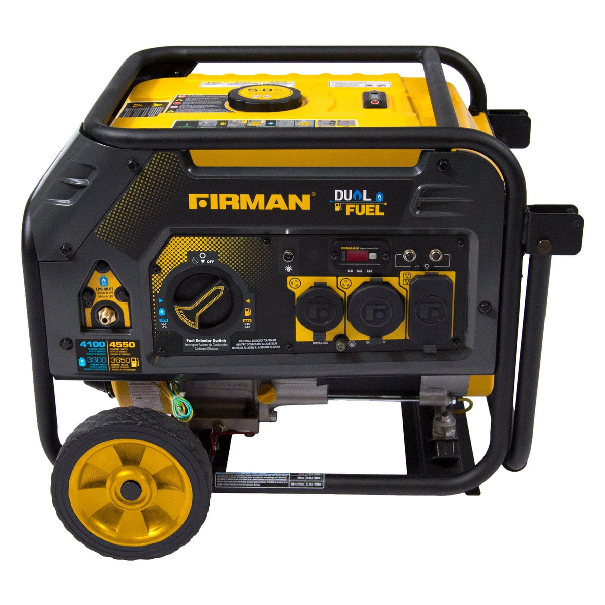 4550/3650 Watt Dual Fuel Recoil Start Generator Q7621