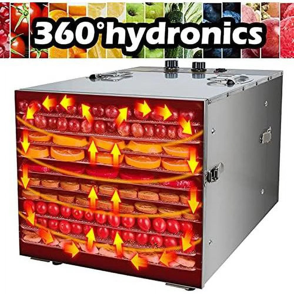 10 Trays Digital Stainless Steel Food Dehydrator S765385
