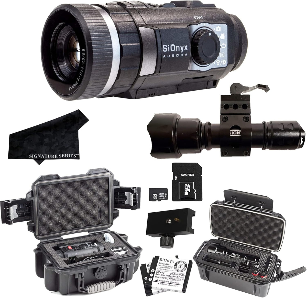 Black True-Color Digital Night Vision Camera Monocular with IR Illuminator Kit C5996