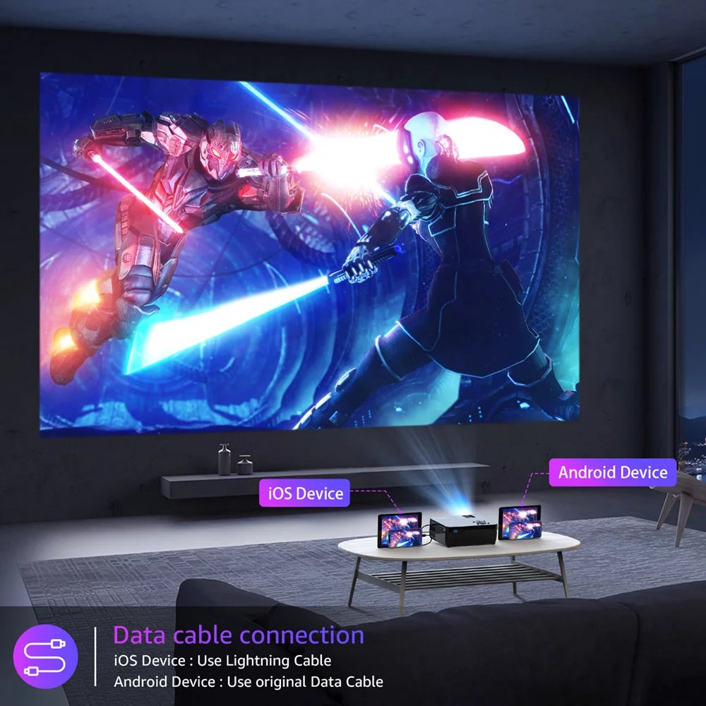 5G WiFi Bluetooth 1080P LCD Projector Z277171