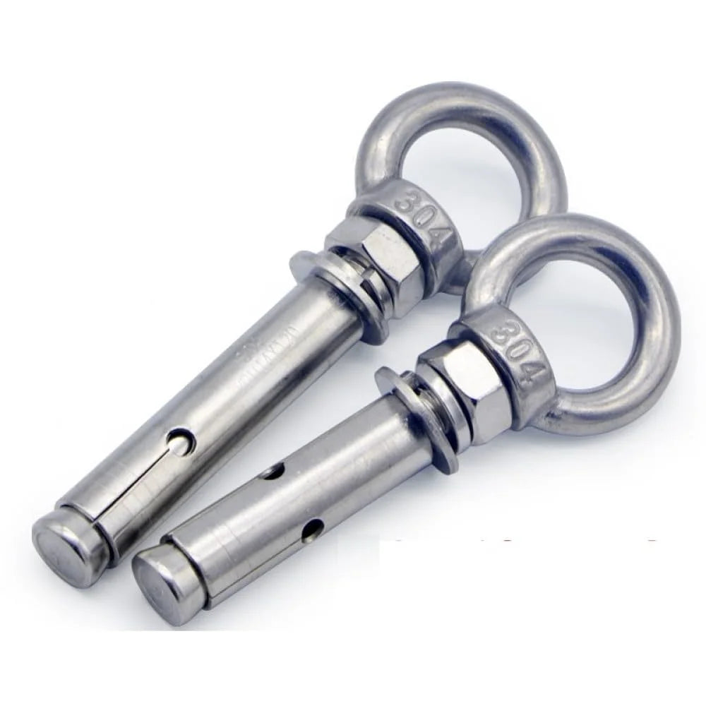 304 Stainless Steel Lifting Eye Bolt M6x60mm 4pcs J5297