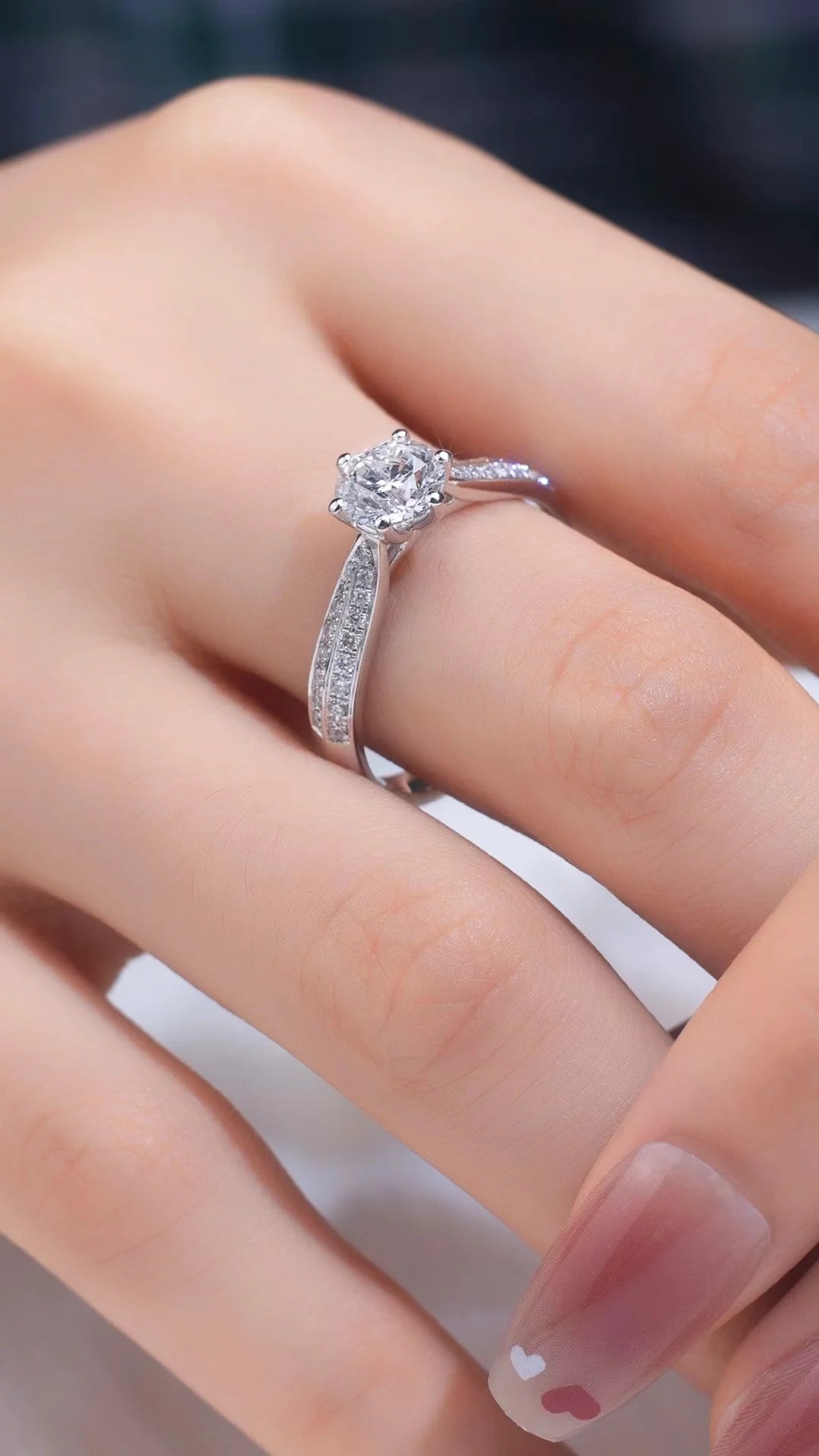 1.5 Carat Moissanite Double Halo Engagement Ring H246130