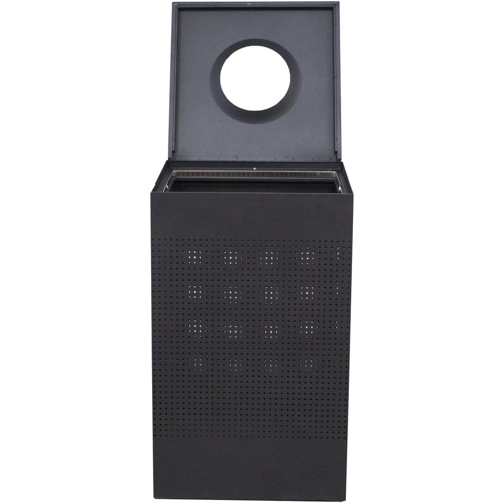Black 40 Gallon Manual Lift Trash Can Z206773
