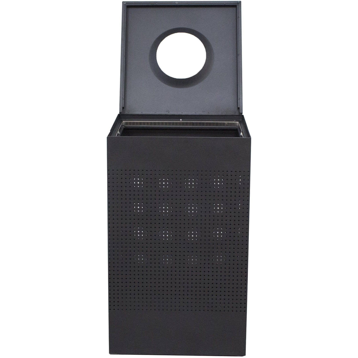 Black 40 Gallon Manual Lift Trash Can Z206773