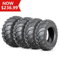 25x8-12 Front & 25x10-12 Rear All Terrain Tires Set of 4 D948460