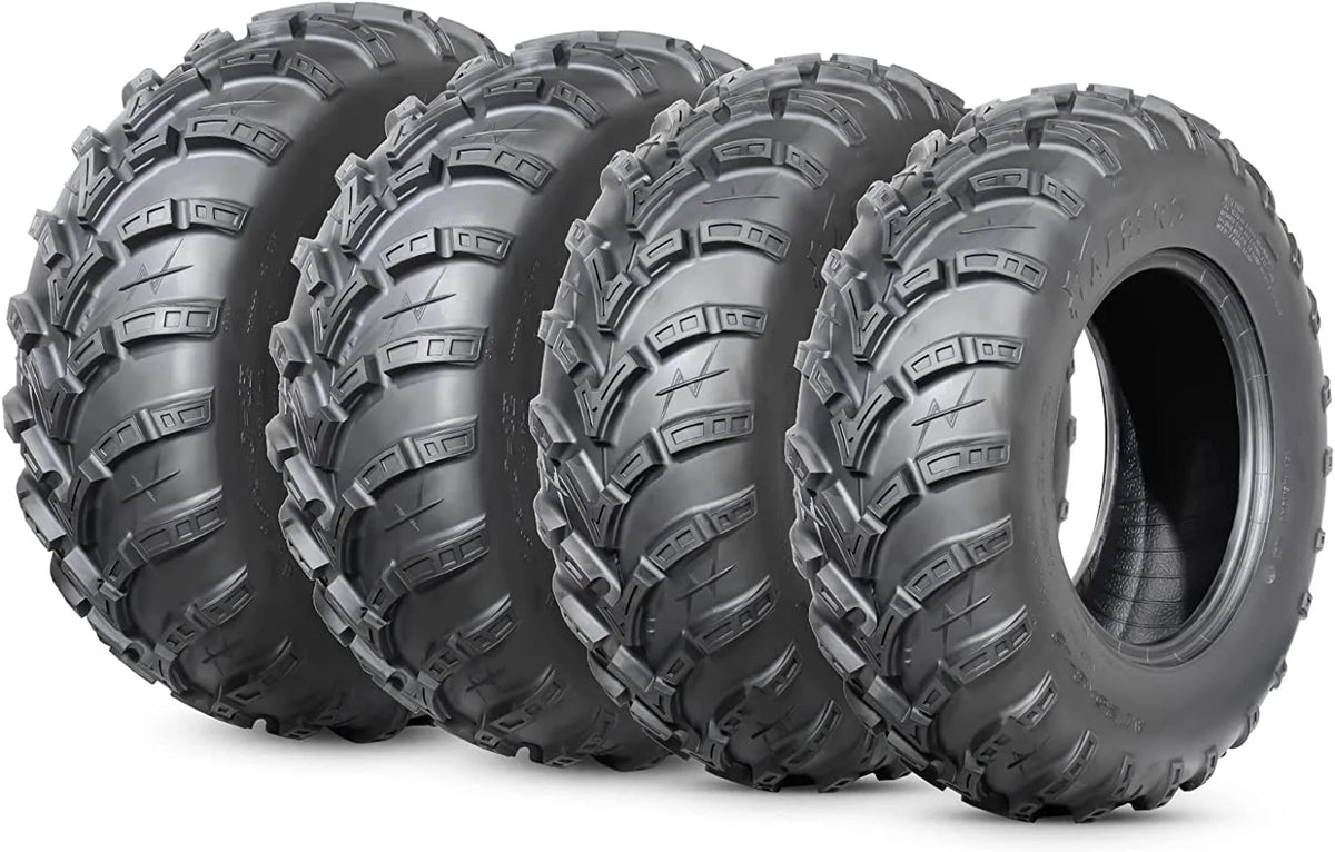 25x8-12 Front & 25x10-12 Rear All Terrain Tires Set of 4 D948460