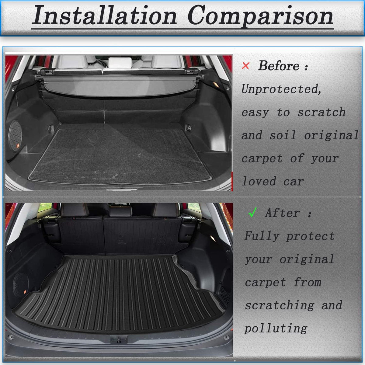 All-Weather Rear Trunk Tray Cargo Liner B24124