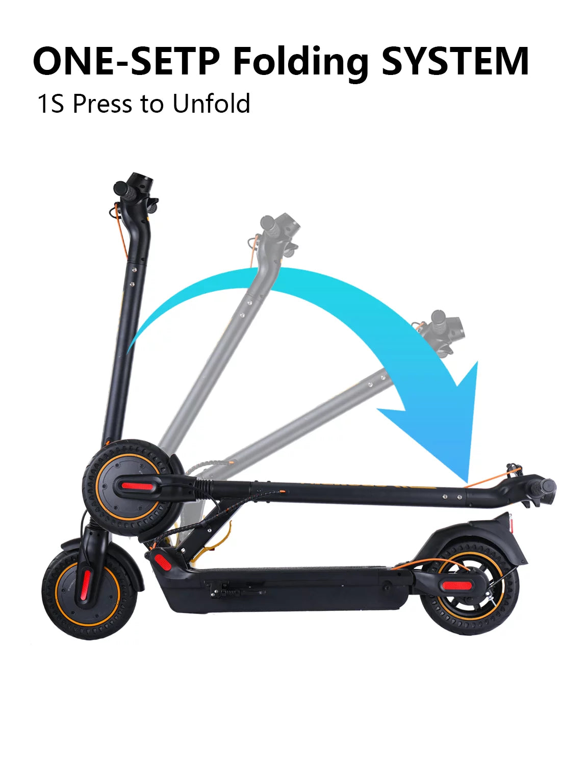 500W Motor 10 Honeycomb Tires Foldable Electric Scooter M2568