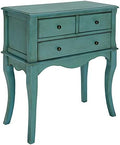Antique Teal Wood Console Table M2519