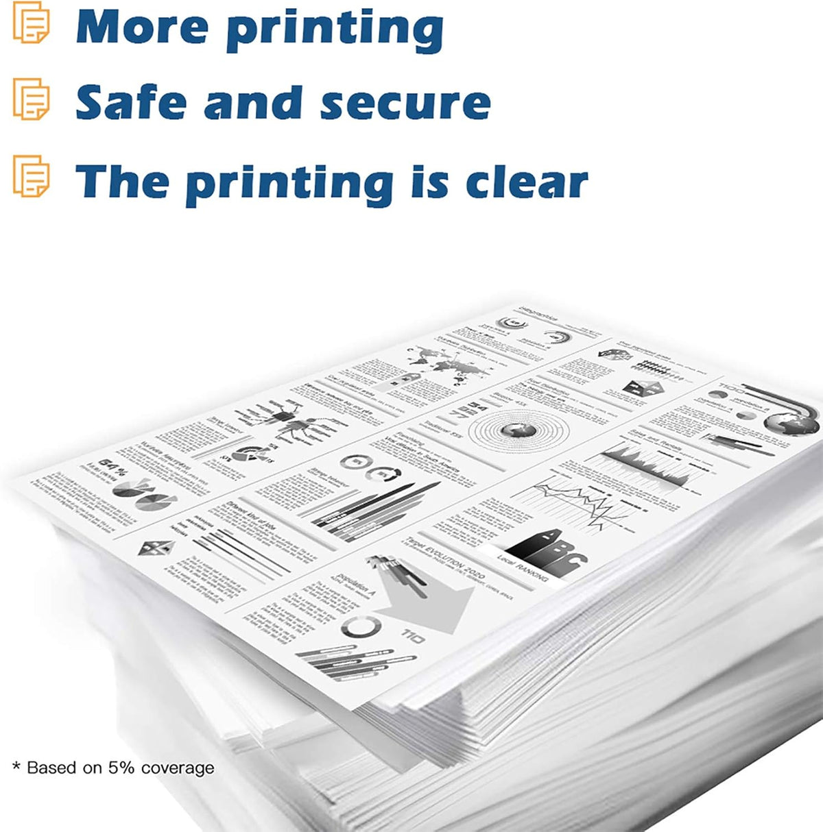 5 Pack Black Compatible Toner Cartridge N6189
