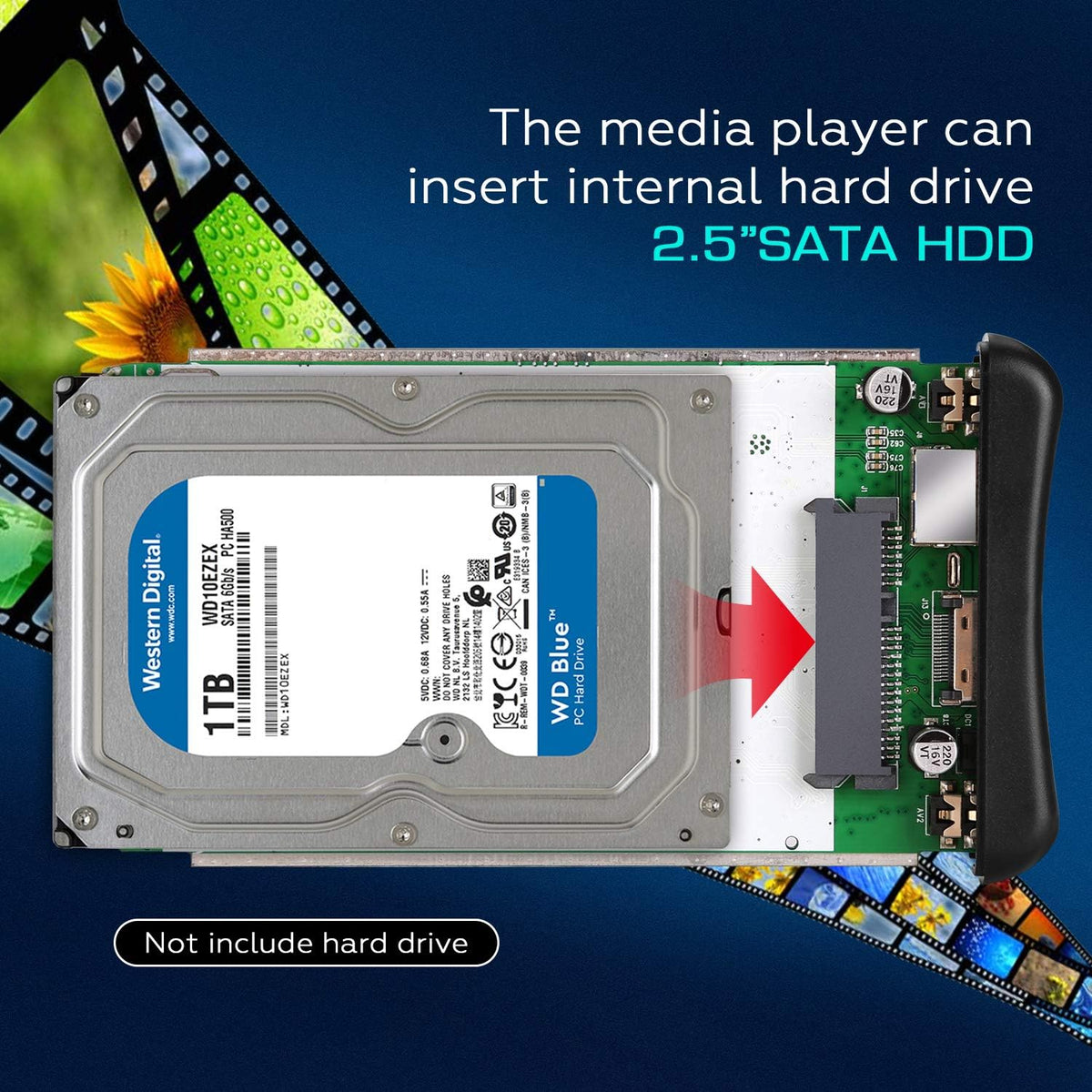 1080P USB3.0 HDMI Media Player with HDMI/AV/Coaxial Output K238172
