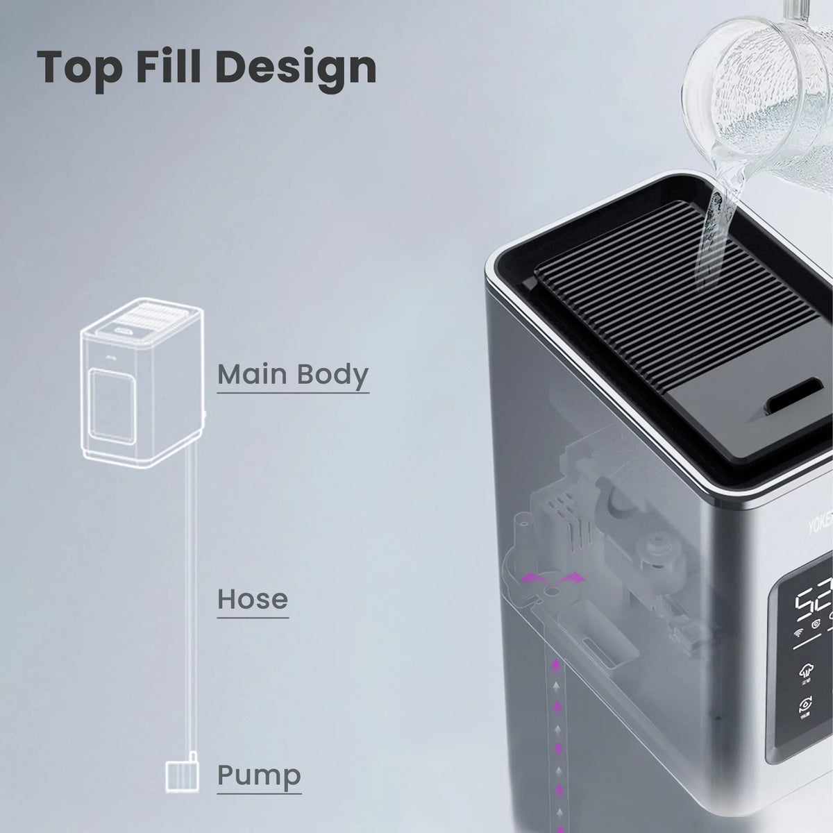 3.4Gal Top Fill Ultrasonic Humidifier C885