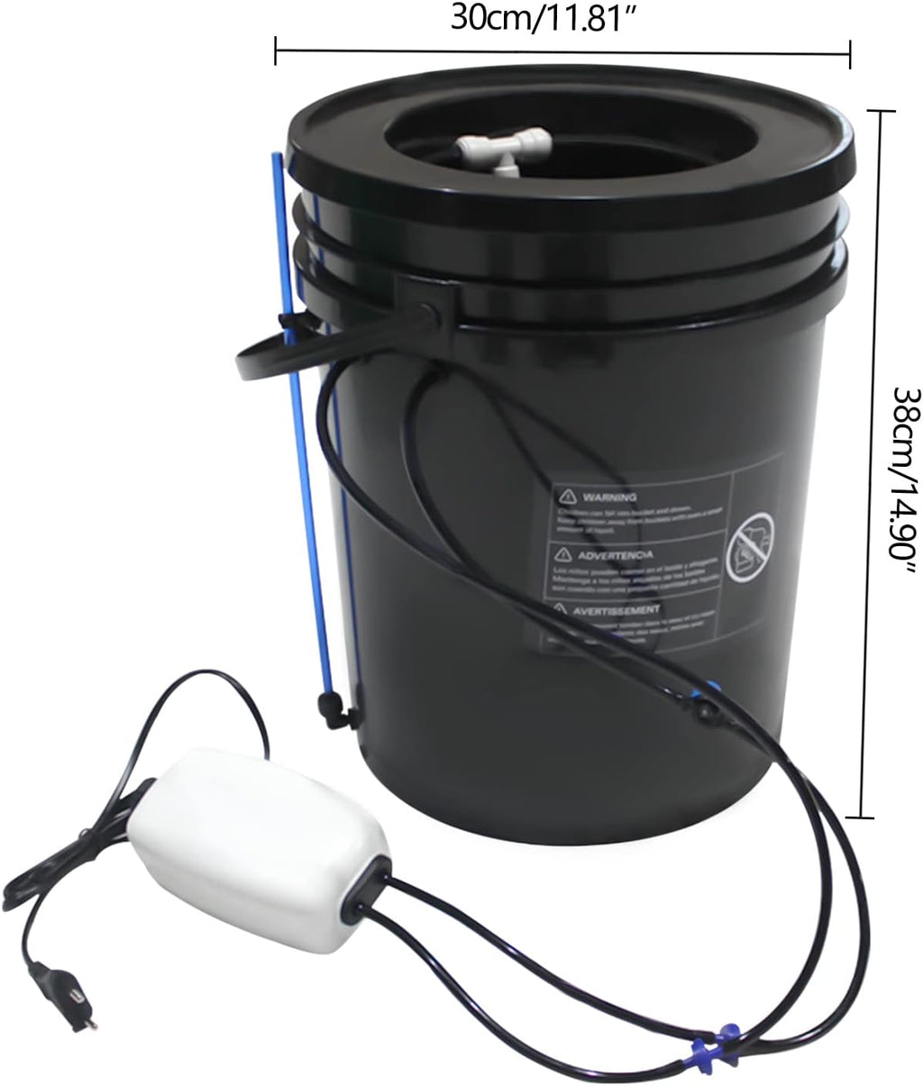 5-Gallon Deep Water Culture Hydroponics Growing System Kit H560