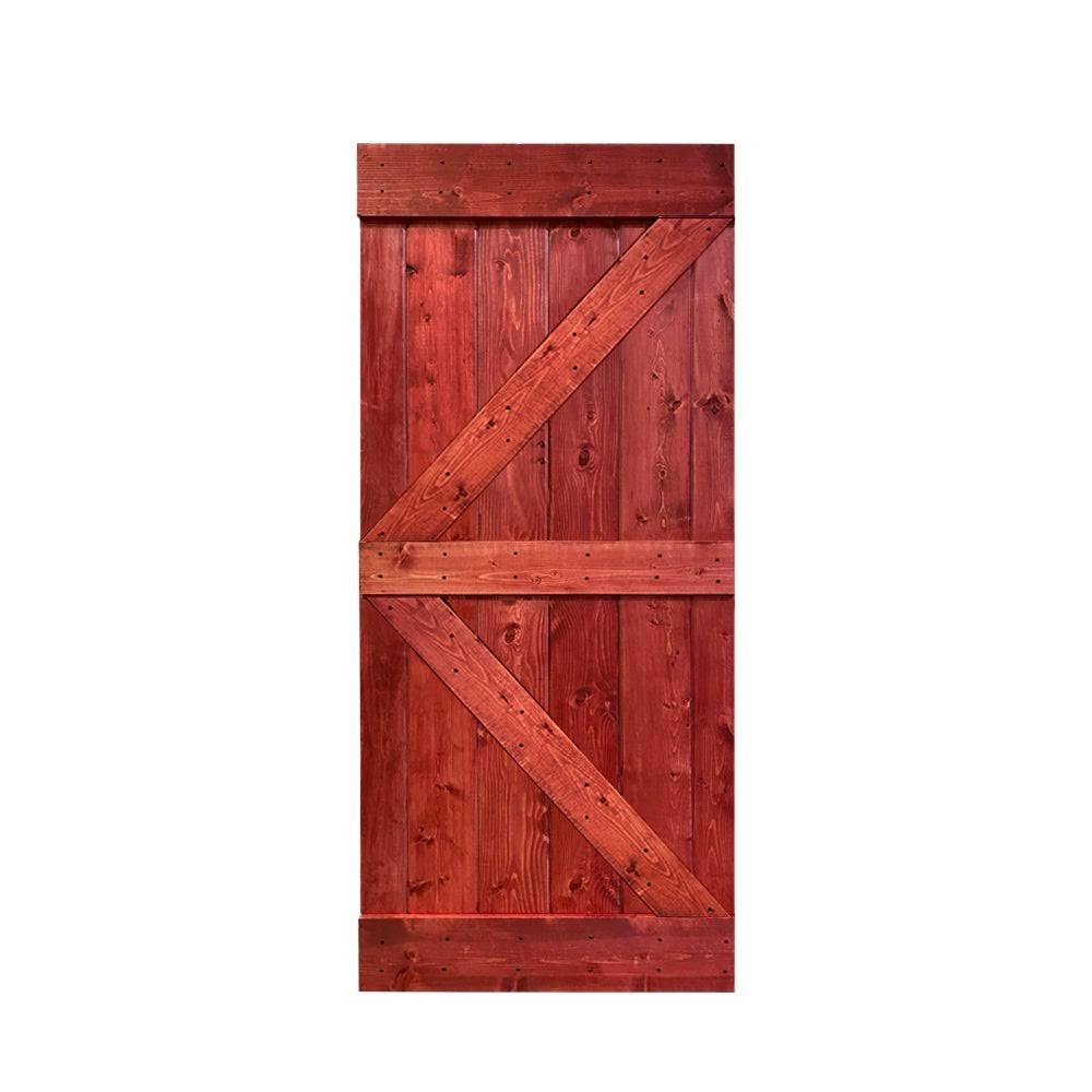 42 in. x 84 in. Solid Pine Wood Interior Sliding Barn Door Slab R1508