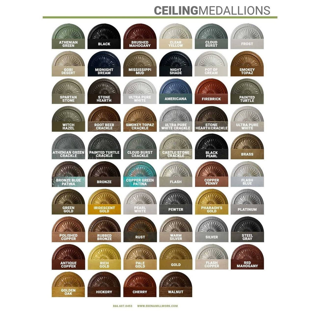 28 3/8x22OD x 3 3/4x22ID x 1 5/8x22P Classic Ceiling Medallion P1599