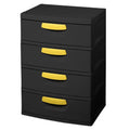 4 Drawer Unit Black Z282