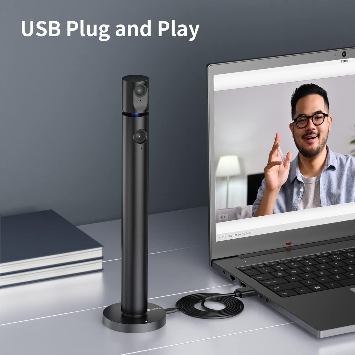 1080P Dual Webcam with Microphone D2464