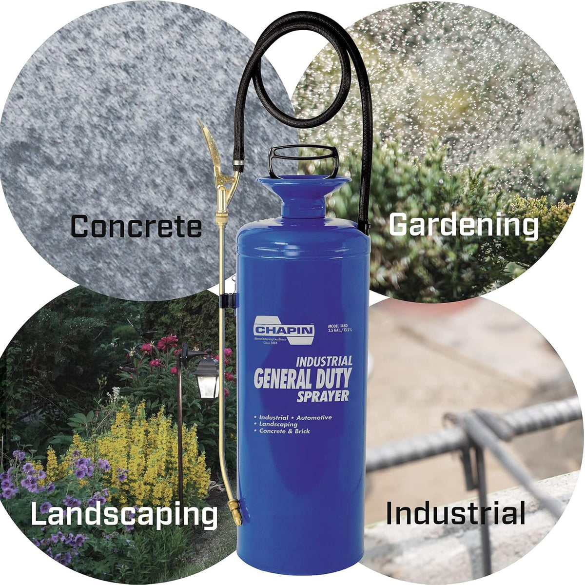 Blue 3.5-Gallon Funnel Top D817
