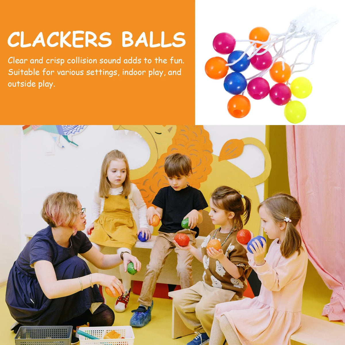 6pcs Ladder Toss Game Balls on String Toy P4892