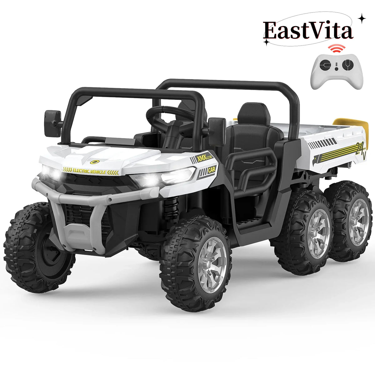 24V 6 Wheels Electric Ride on Tractor Dump Truck G849