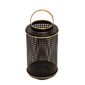 Black Metal Grid Candle Holder Z217197